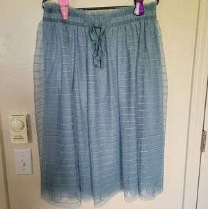 Lauren Conrad NWT size L Blue Skirt